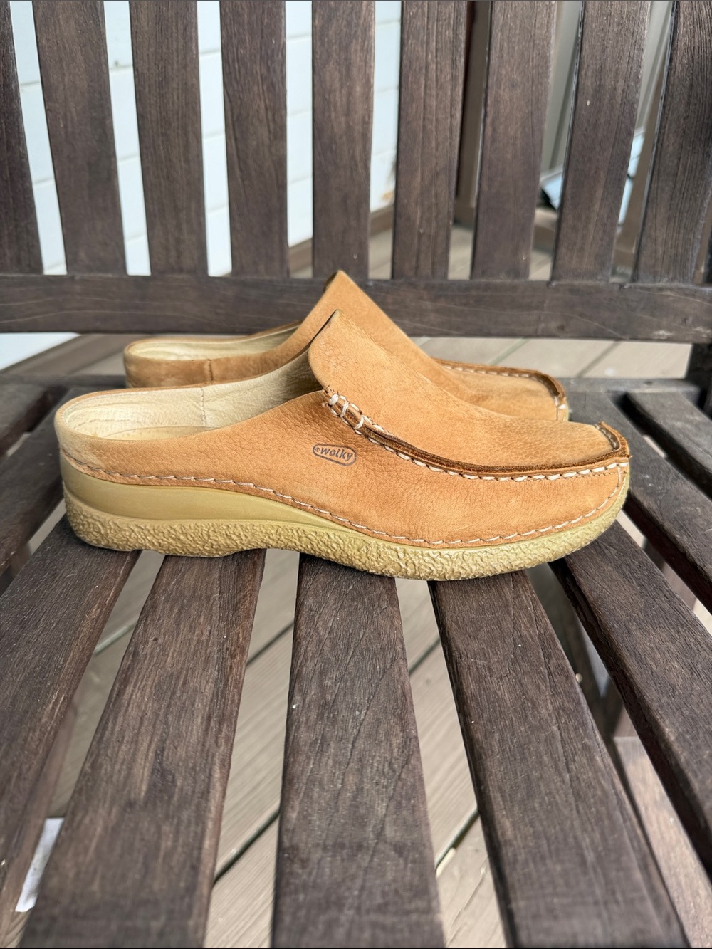 Wolky leather moccasins